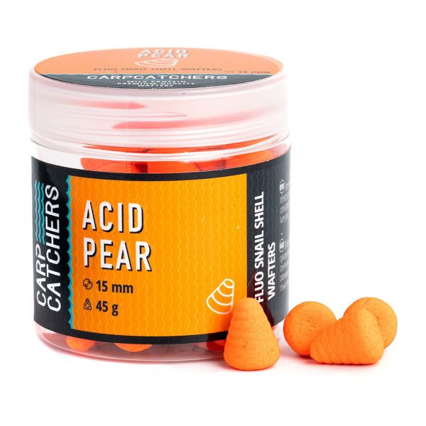 Бойли Carp Catchers - Acid Pear - Fluo Snail Shell Wafters - Плаваючі