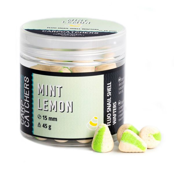 Бойли Carp Catchers - Mint Lemon - Fluo Snail Shell Wafters - Плаваючі