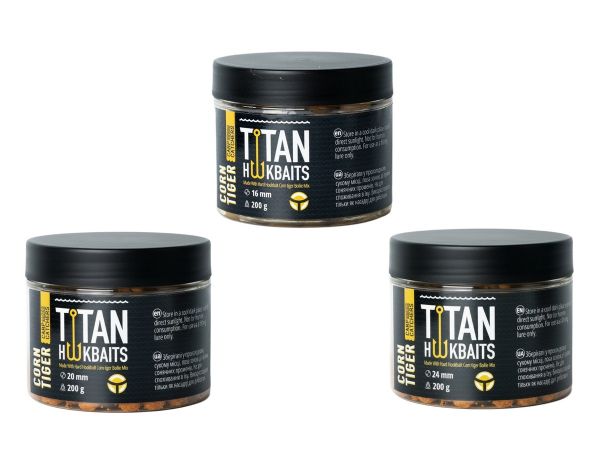 Бойлы Carp Catchers Craft Titan Hookbaits CORN&TIGER - Вареные - Тонущие - Насадочные