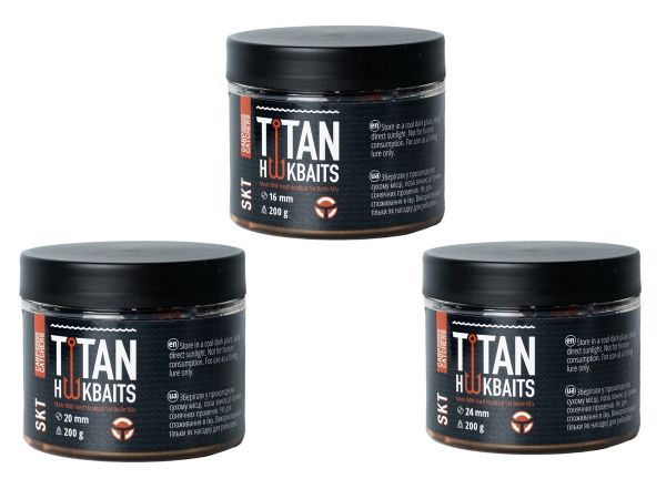 Бойлы Carp Catchers Craft Titan Hookbaits SKT - Вареные - Тонущие - Насадочные