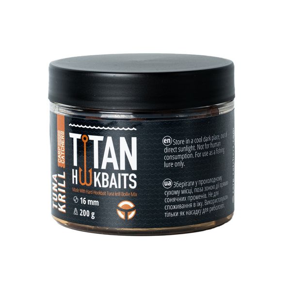 Бойлы Carp Catchers Craft Titan Hookbaits Tuna Krill - Вареные - Тонущие - Насадочные