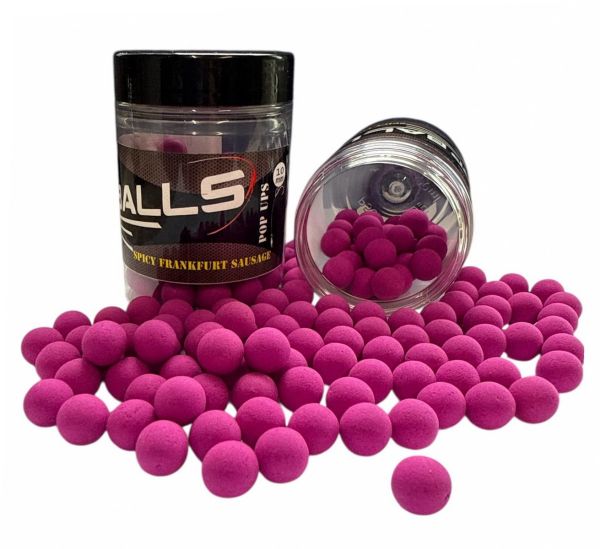 Бойлы Carp Balls Pop Ups - 30 г - Плавающие - Ø10 мм - Spicy Frankfurt Sausage