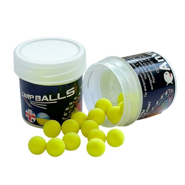 Бойли Carp Balls Pop Ups - Плаваючі - Ø8 мм - 20 шт. - Acid Pear Drop