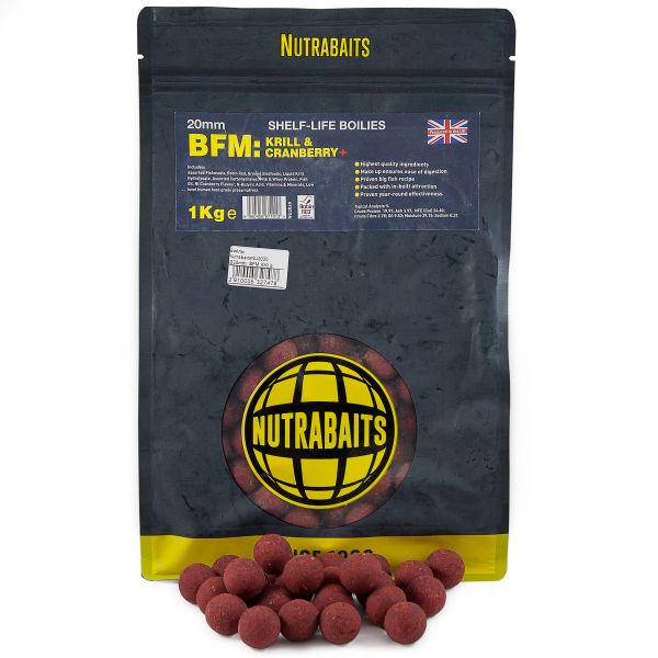 Бойли Nutrabaits - BFM Krill & Cranberry