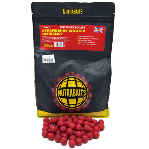 Бойли Nutrabaits - Strawberry Cream&Bergamot