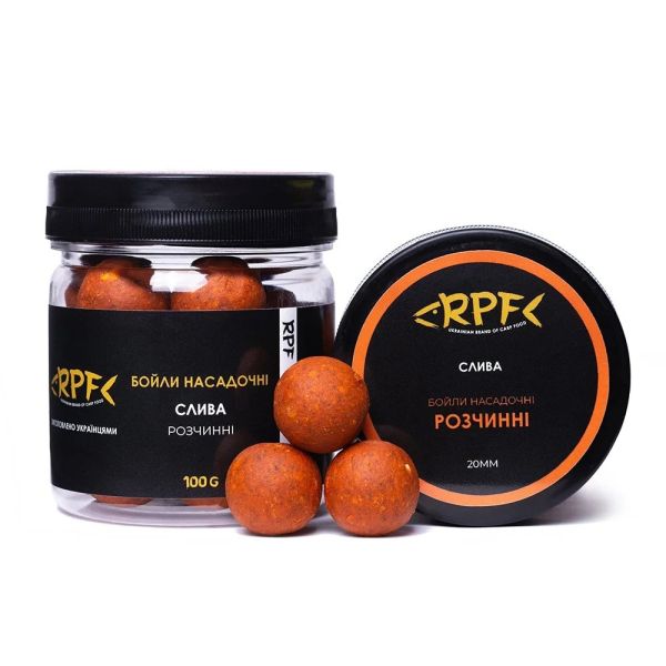 Бойлы RPF насадочные растворимые Ø20 мм - Слива - Тонущие - 100 г