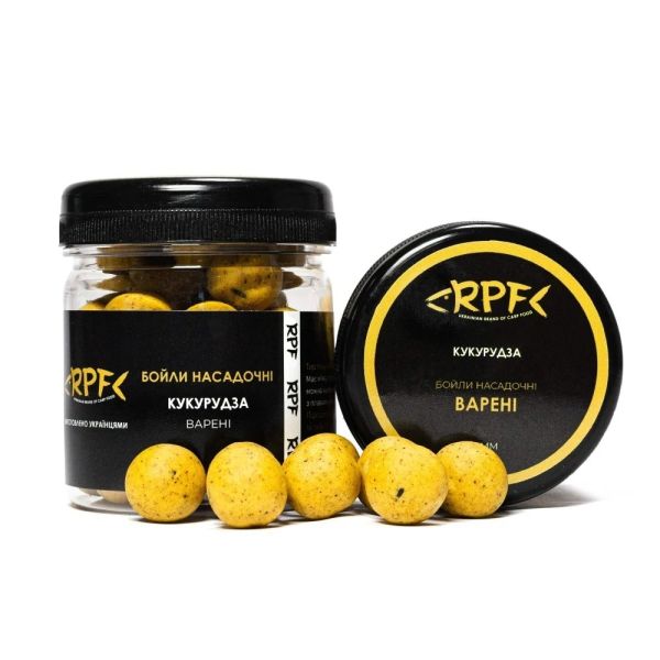 Бойлы RPF насадочные вареные Ø16 мм - Кукуруза - Тонущие - 100 г