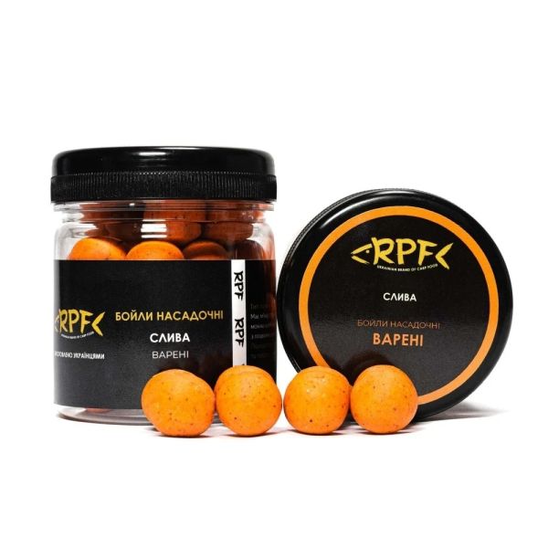 Бойлы RPF насадочные вареные Ø16 мм - Слива - Тонущие - 100 г