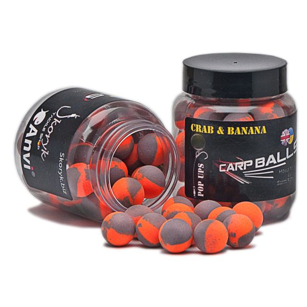 Бойли Carp Balls Anvi Pop Ups - Ø10 мм - Crab&Banana (Краб та банан)