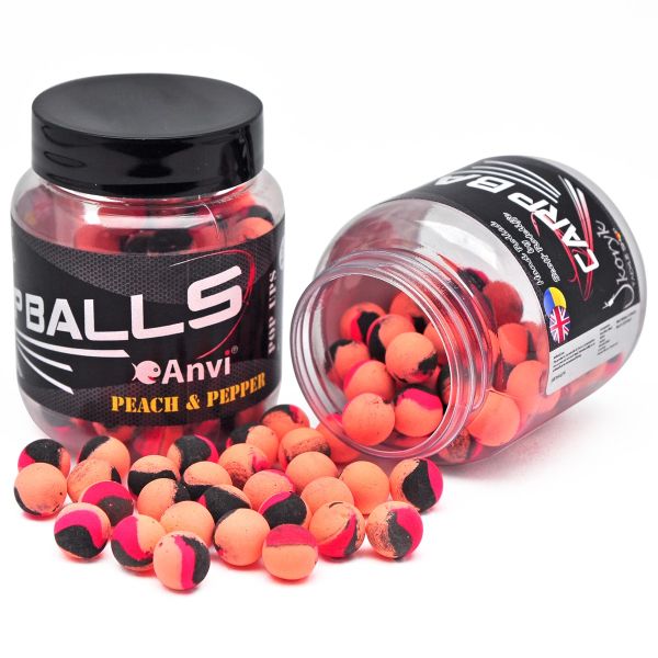 Бойли Carp Balls Anvi Pop Ups - Ø10 мм - Peach&Pepper (Персик та перець)