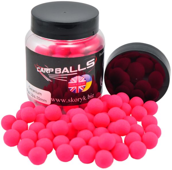 Бойли Carp Balls Pop Ups - 30 г - Плаваючі - Ø10 мм - Geranium (Герань)