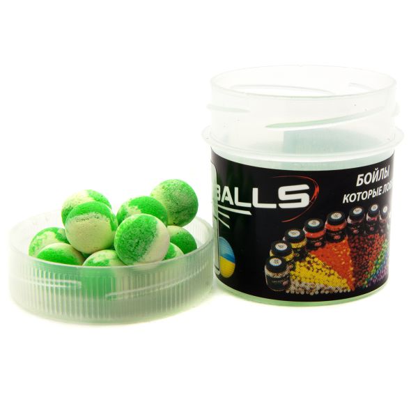 Бойли Carp Balls Pop Ups - Плаваючі - Ø9 мм - 20 шт - Liver&Mackerel (Печінка та скумбрія)