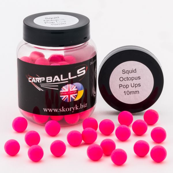 Бойли Carp Balls Pop Ups - Squid&Octopus - Ø10 мм - 30 г - Плаваючі