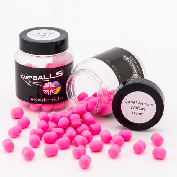 Бойли Carp Balls Wafters - Нейтральна плавучість - Ø10 мм - Sweet Almond (Солодкий мигдаль)