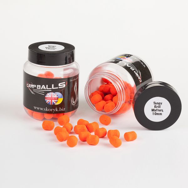 Бойли Carp Balls Wafters - Нейтральна плавучість - Ø10 мм - Tongue Krill (Язик криля)