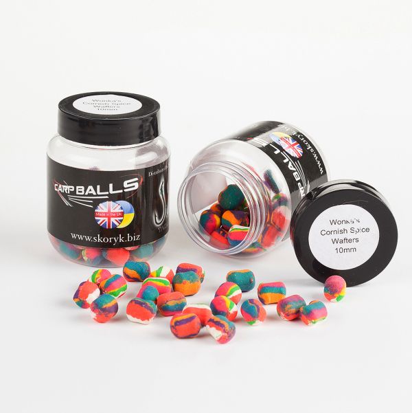 Бойли Carp Balls Wafters - Нейтральна плавучість - Ø10 мм - Wonka Cornish Spice (Райдужні корнуольські спеції)