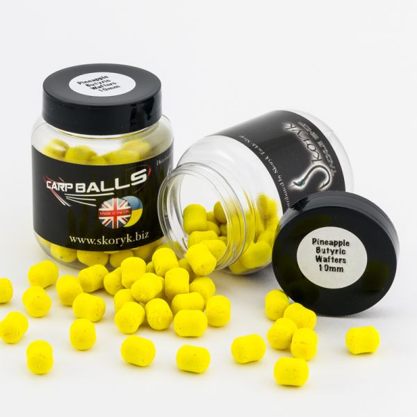 Бойли Carp Balls Wafters Anvi - Нейтральна плавучість - Ø10 мм - Pineapple&Butyric (Ананас в маслянистій кислоті)