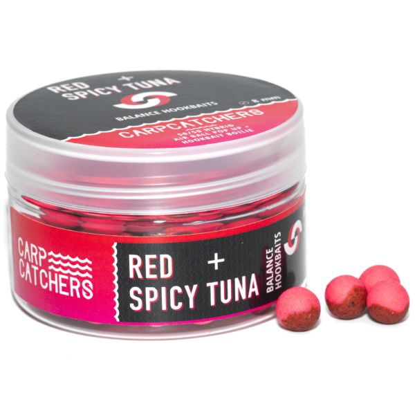 Бойли Carp Catchers Balance Hookbaits - Ø8 мм - Fluoro Pink&Red - Red&Spicy Tuna