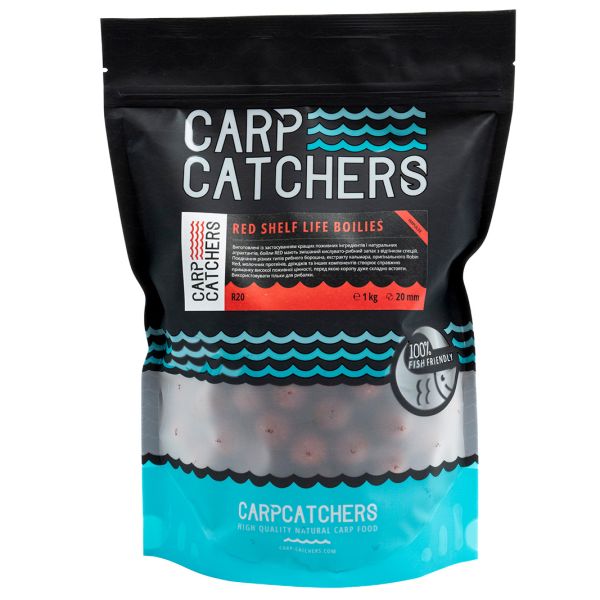 Бойли тонучі прикормочні варені Carp Catchers Impulse Shelf Life Boilies - RED - 1 кг