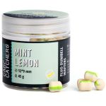 Бойлы Carp Catchers - Mint Lemon - Fluo Dumbell Wafters 12*9 мм -  White & Green stripe - Плавающие - Двухцветные