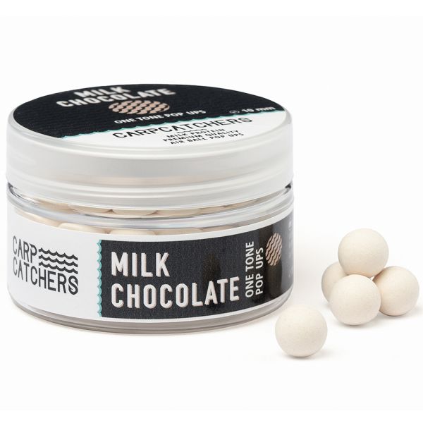 Бойли Carp Catchers Pop Ups - Плаваючі - Ø10 мм - White - Milk Chocolate