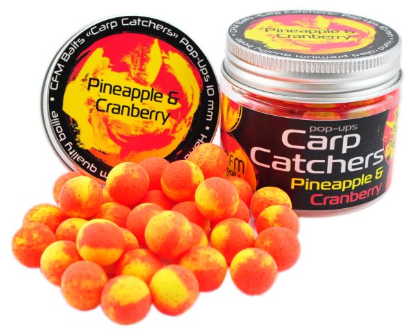 Бойли Carp Catchers Pop Ups - Плаваючі - Ø10 мм - 35 шт/уп - Pineapple and Cranberry