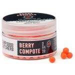 Бойлы Carp Catchers Pop Ups Flat Method - Плавающие - Ø6 мм - Fluoro Red - Berry Compote