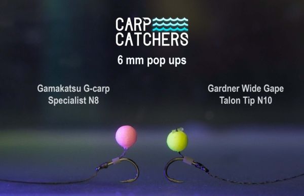 Бойли Carp Catchers Pop Ups Flat Method - Плаваючі - Ø6 мм - Вимитий рожевий - Krill