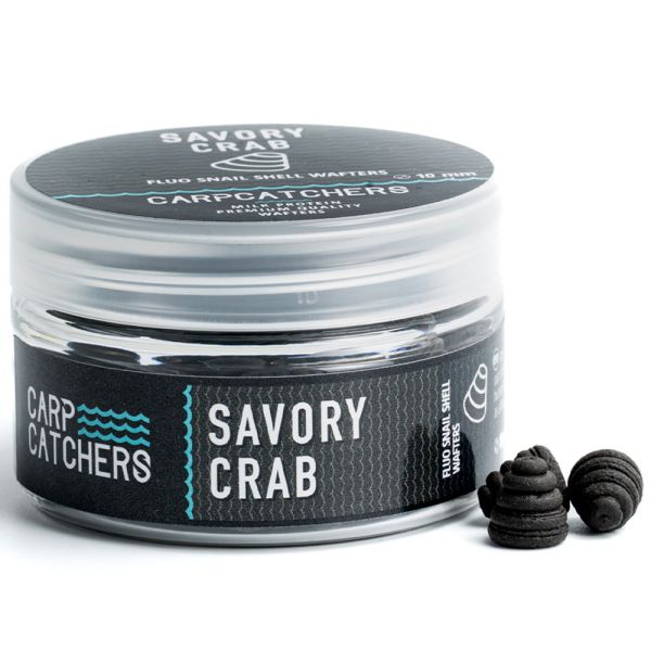 Бойли Carp Catchers - Savory Crab - Ø10 мм - Fluo Snail Shell Wafters - Однотонні