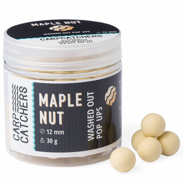 Бойлы Carp Catchers Washed Out Pop Ups - Ø12 мм - 45-46 шт/уп - Вымытый кремовый - Maple Nut