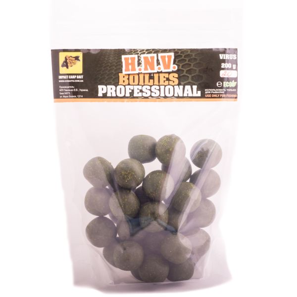 Бойлы Carp Classic Baits - Professional Soluble - Ø20 мм - Дымящие - 200 г - Virus