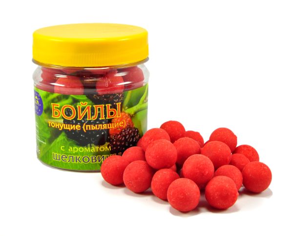 Бойлы Dolphin пылящие тонущие - Ø16 мм - Шелковица