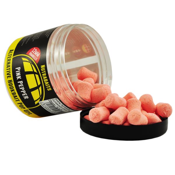 Бойлы Nutrabaits Alternative Hookbait Dumbells Pop-Ups - Pink Pepper - Ø12 мм