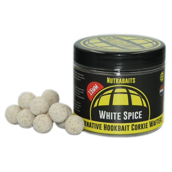 Бойлы Nutrabaits Alternative Hookbait Dumbells Pop-Ups - Spice White - Ø12 мм