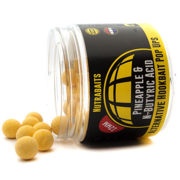 Бойли Nutrabaits Alternative Hookbaits Pop-Up - Pineapple&Butyric