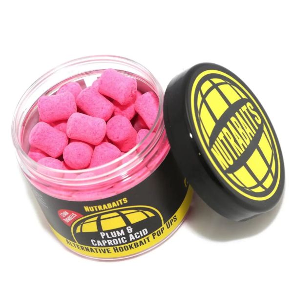 Бойлы Nutrabaits Alternative Hookbait Dumbells Pop-Ups - Plum&Caproic - Ø12 мм