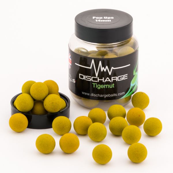 Бойлы Discharge Pop UpsБойли, що пилять, плавучі Discharge Baits - CarpBalls - Tiger Nut