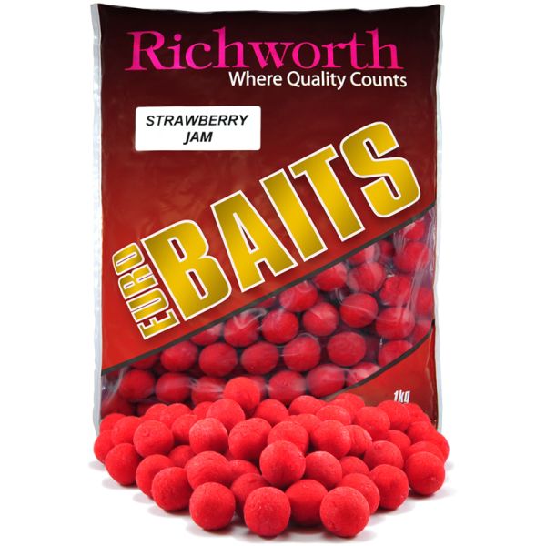 Бойли Richworth Euro Baits - Strawberry Jam