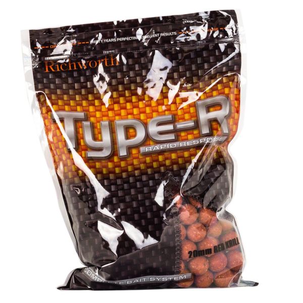 Бойли Richworth Type R Boilies - Red Krill - 20 мм - 1 кг