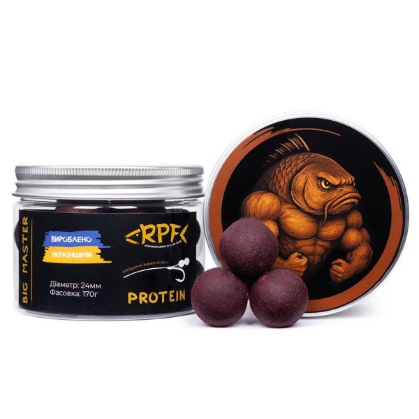 Бойлы RPF BIG MASTER - Protein - Насадочные - Вареные - Ø24 мм