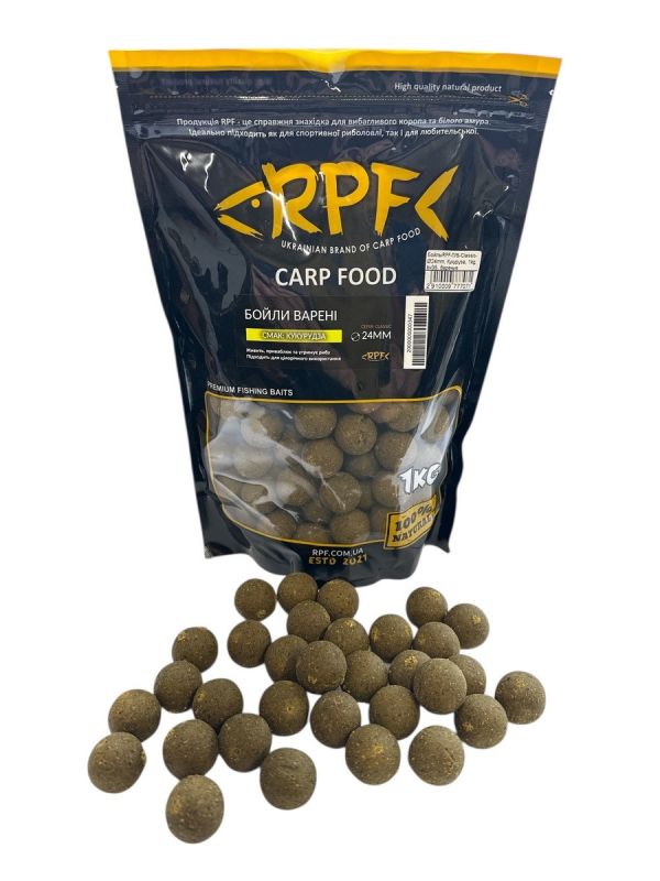 Бойли RPF прикормочні варені Classic - Кукурудза - Ø24 мм - 1 кг