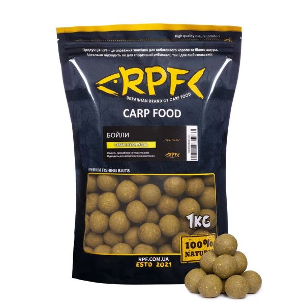 Бойли RPF прикормочні розчинні Classic - Кукурудза - Ø24 мм - 1 кг