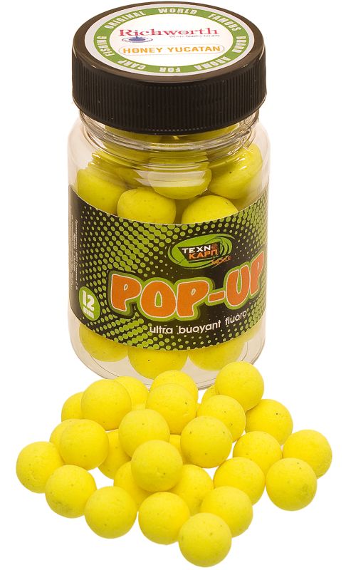 Бойлы Технокарп Pop Up - Плавающие - 25 г - Honey Yucatan