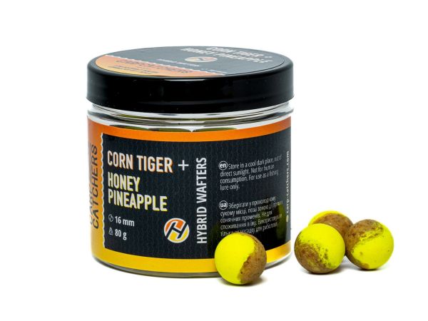 Бойли Carp Catchers Hybrid Wafters - Corn Tiger&Honey Pineapple - Ø16 мм