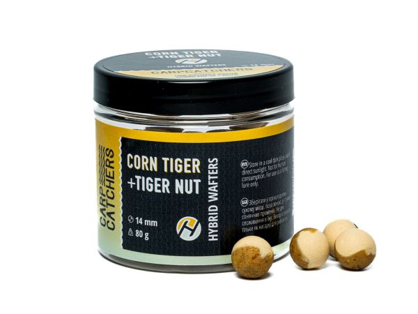 Бойлы Carp Catchers Hybrid Wafters - Corn Tiger&Tiger Nut - Ø14 мм