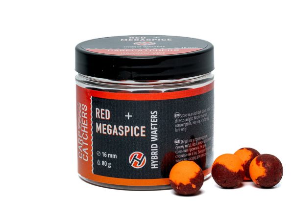 Бойлы Carp Catchers Hybrid Wafters - Red&Megaspice - Ø16 мм