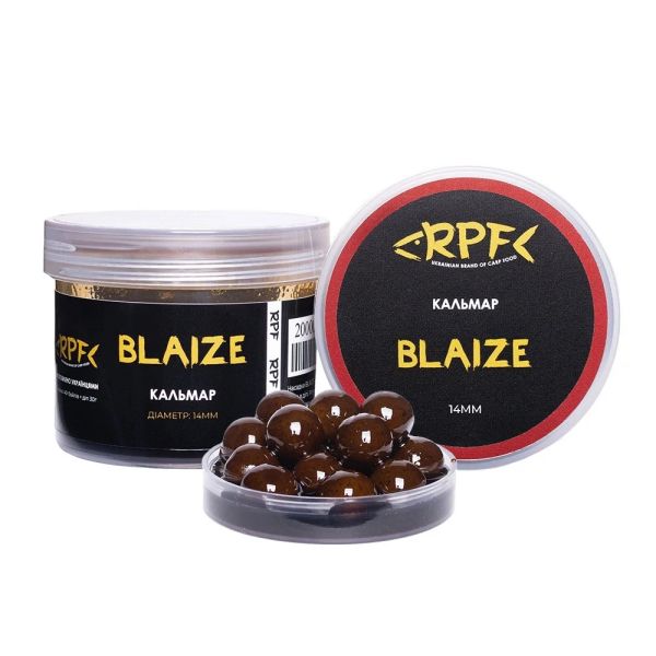 Бойли RPF BLAIZE насадочні варені в дипі Ø14мм - Кальмар - Тонучі - ПЕТ-банка 40 г + 30 г дипа
