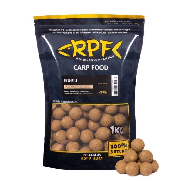 Бойли RPF прикормочні розчинні Classic - Тигровий горіх - Ø24 мм - 1 кг