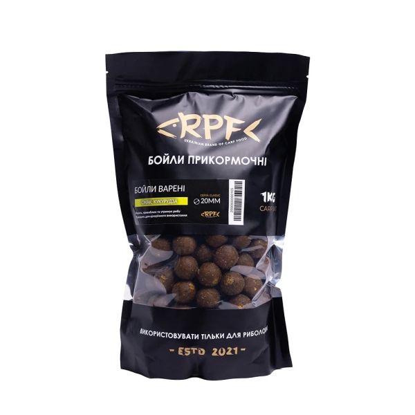 Бойлы RPF прикормочные вареные Classic - Кукуруза - Ø20 мм - 1 кг