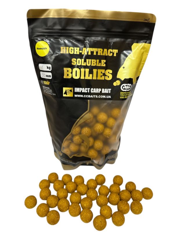 Бойли CCBaits Economic Soluble High-Attract - Димові - Розчинні - Pineapple (Ананас)